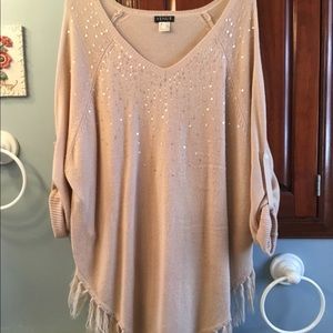 Venus Dusty Rose Poncho, Large